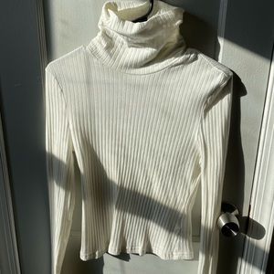 White turtle neck